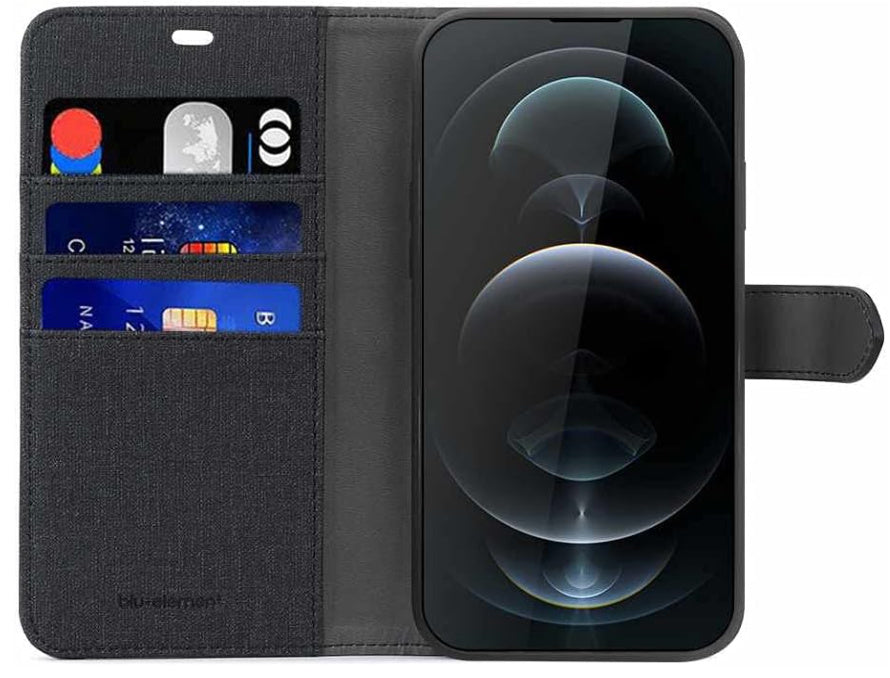 Blu Element iPhone 13 2 in 1 Folio - Black/Black