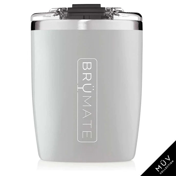BruMate Rocks MUV Tumbler (12oz) - Concrete Grey (Old Threaded Lid)