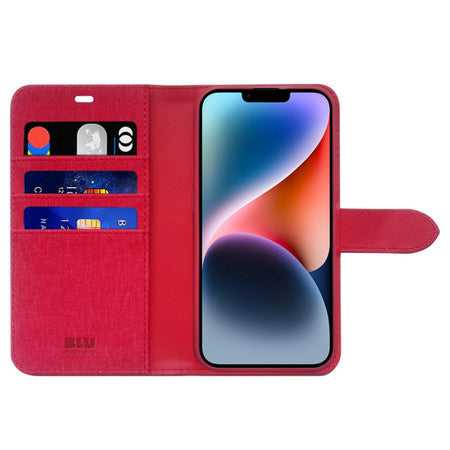 Blu Element iPhone 17e/16e/15/14/13 Folio 2 in 1 Case - Dark Red
