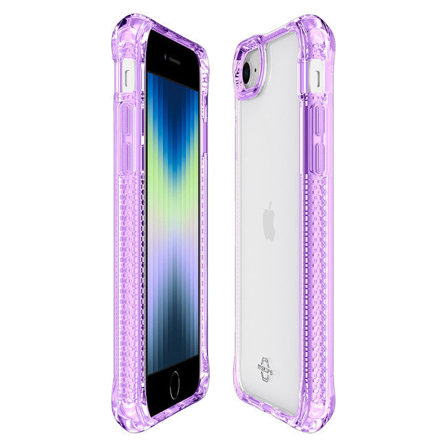 ITSKINS iPhone SE/8/7 DropSafe Hybrid Clear - Light Purple/Transparent