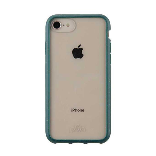 Pela iPhone 6/6s/7/8/SE 2020 Eco-Friendly Compostable Case - Clear/Green