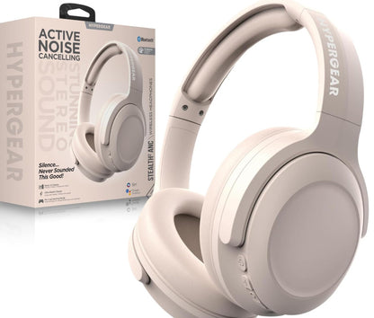 Hypergear Wireless On-Ear Headphones Stealth2 ANC - Beige