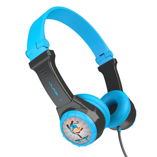 JLab Audio JBuddies Folding Headphones - Blue/Grey