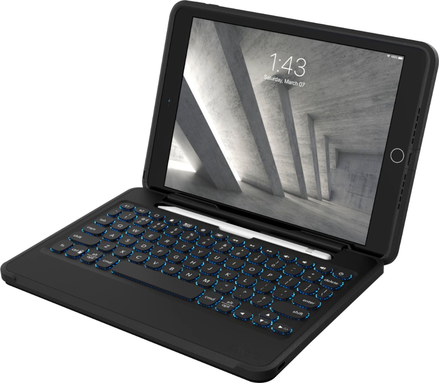 ZAGG iPad 7/8/9 /Pro Rugged Book BT Keyboard Case Black