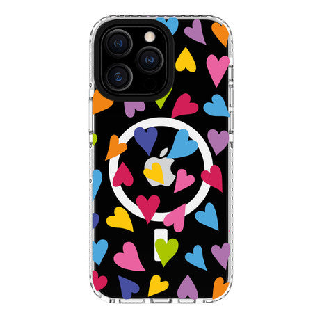 Blu Element iPhone 15 Pro Chromatic Print with MagSafe - Bright Hearts