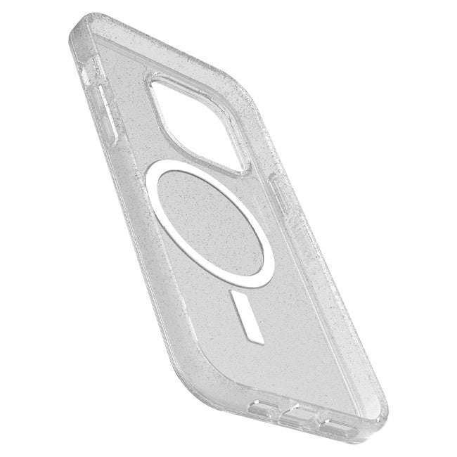 Otterbox iPhone 14 Pro Max Symmetry+ for MagSafe Clear Protective Case - Stardust (Silver)