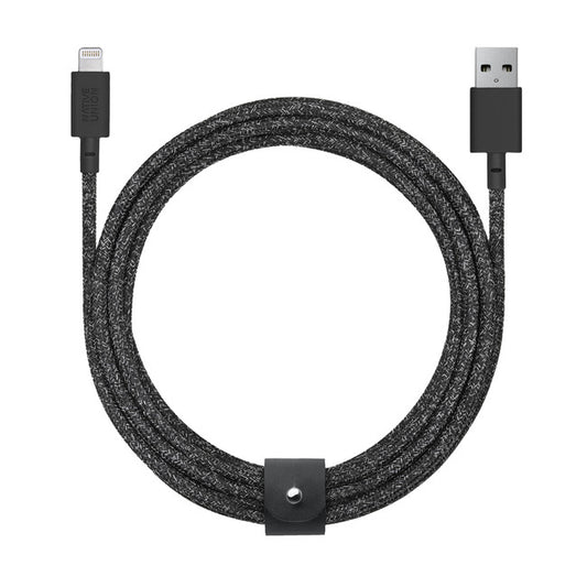 Native Union - Belt Charge/Sync XL Lightning Cable 10ft Cosmo (Black)