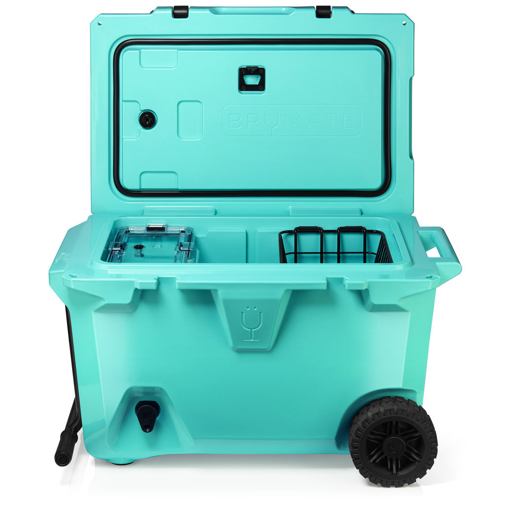 BruMate BruTank Rolling Cooler (55-Quart) - Aqua