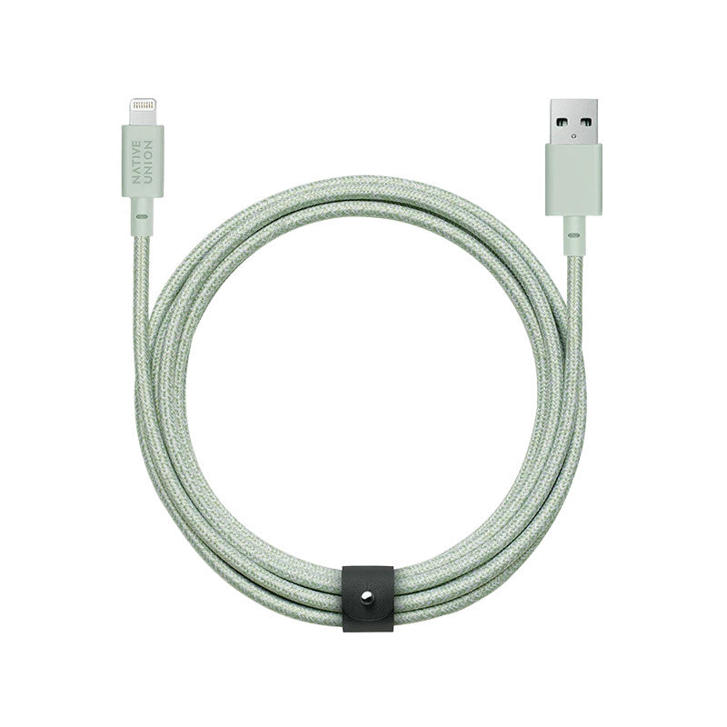 Native Union Charge/Sync Belt Cable XL Lightning 10ft - Sage