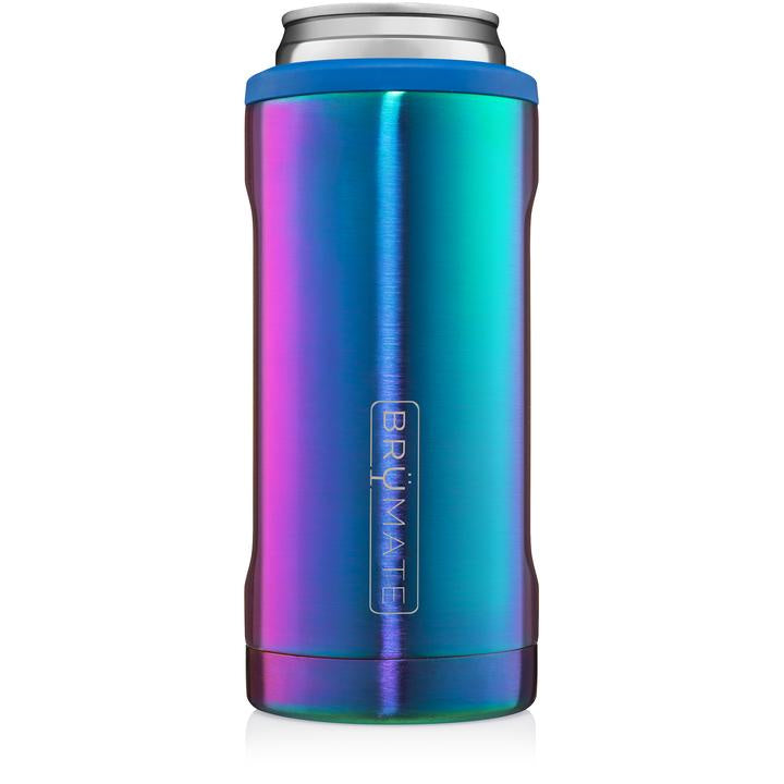 BruMate Hopsulator Slim (12oz slim cans) - Rainbow Titanium