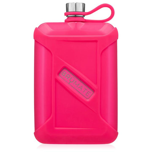 BruMate Liquor Canteen (8oz) - Neon Pink