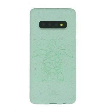 Pela Galaxy S10 Eco-Friendly Compostable Case - Turquoise Turtle