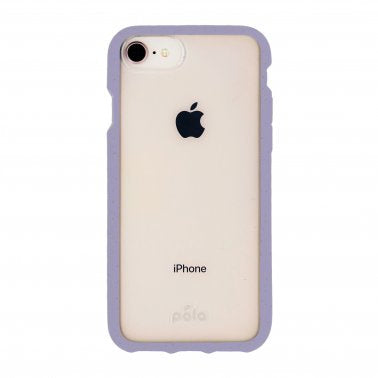 Pela iPhone 6/6s/7/8/SE 2020 Eco-Friendly Compostable Case - Clear/Lavender