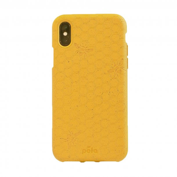 Pela iPhone X/Xs Eco-Friendly Compostable Case - Honey Bee