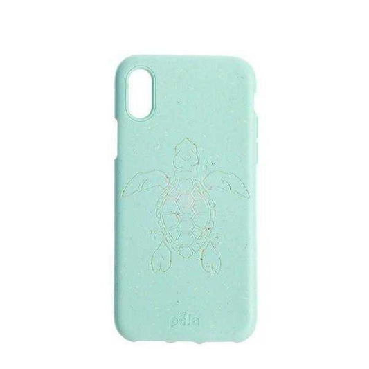 Pela iPhone XR Eco-Friendly Compostable Case - Turquoise Turtle