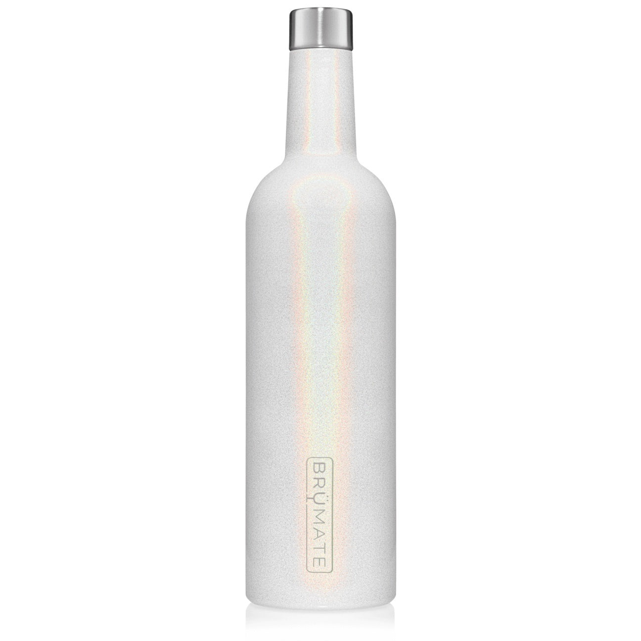 BruMate Winesulator 25oz Wine Canteen - Glitter White
