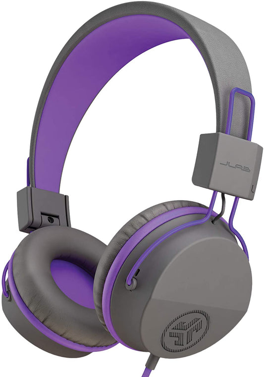 JLab Audio JBuddies Studio Over Ear Folding Kids Headphones - Purple/Grey