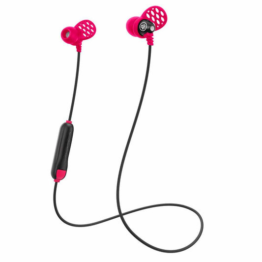 JLab Audio Metal Wireless Rugged Earbuds - Black/Pink