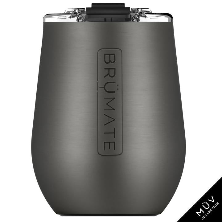 BruMate UNCORK'D XL 14oz MÜV Wine Tumbler - Black Stainless