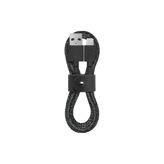 Native Union Belt Charge/Sync Lightning Cable 4ft - Cosmo (Black)