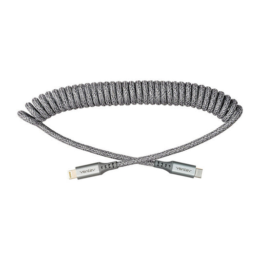 Ventev Helix USB-C to Lightning Cable 3ft - Grey
