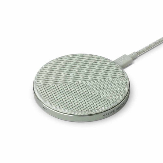 Native Union Drop Qi Fabric Wireless Charger 10W V2 - Sage