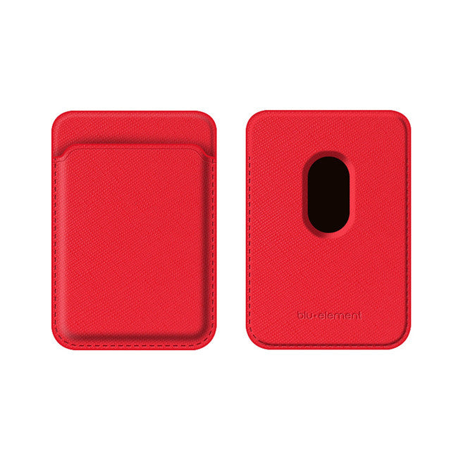Blu Element iPhone 12 Pro Max/12 Pro/12/12 mini MagSafe Compatible Fabric Card Holder Wallet - Red