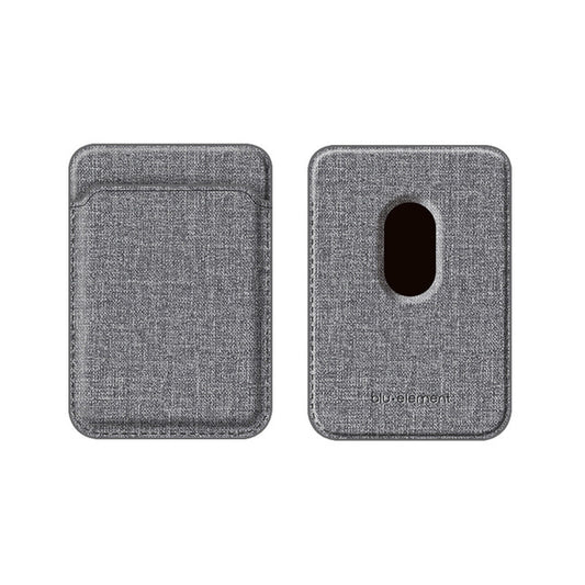 Blu Element iPhone 12 Pro Max/12 Pro/12/12 mini MagSafe Compatible Fabric Card Holder Wallet - Gray
