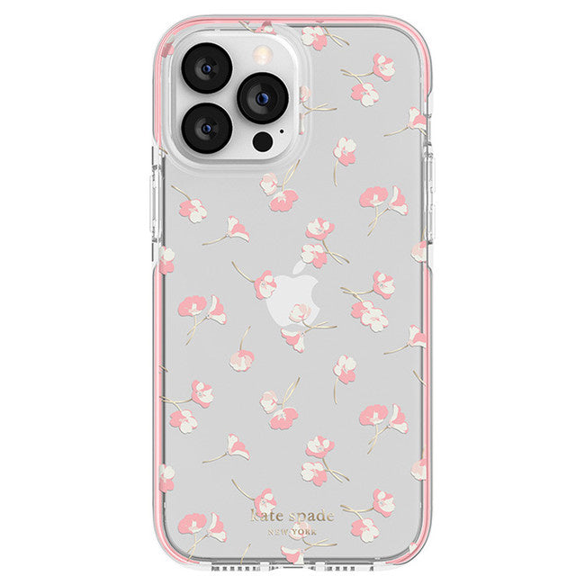 Kate Spade Defensive Case for iPhone 13 Pro Max / 12 Pro Max - Falling Poppies