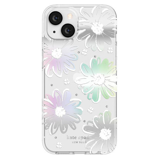 Kate Spade iPhone 13 Protective Hardshell Case - Daisy Iridescent