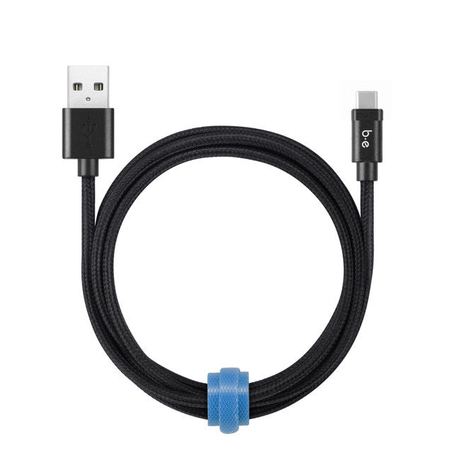 Blu Element Braided Charge/Sync USB-C 4ft - Black