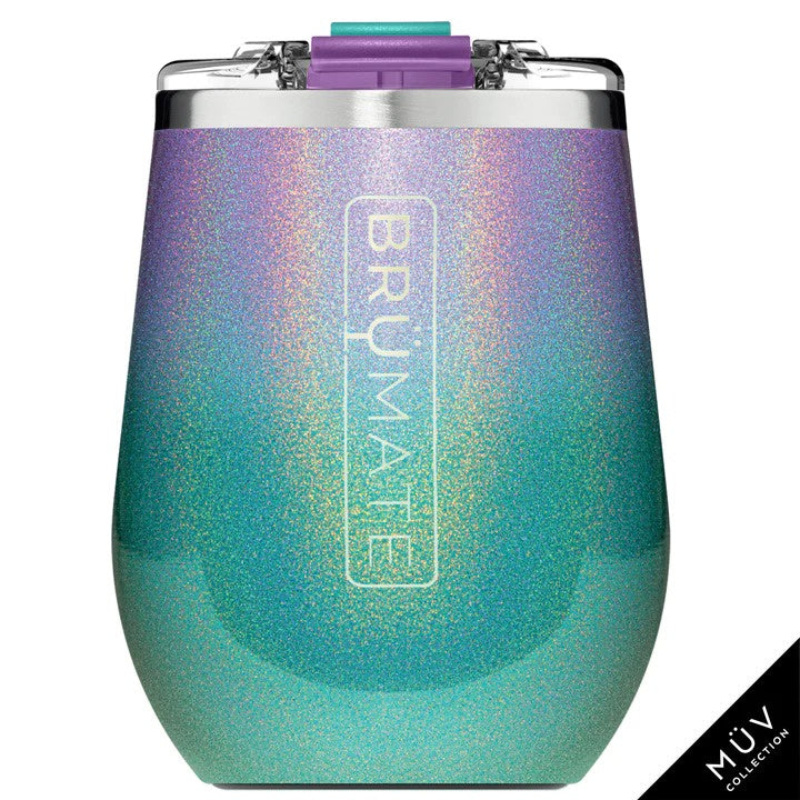 BruMate Uncork'd XL MUV 14oz Wine Tumbler - Glitter Mermaid