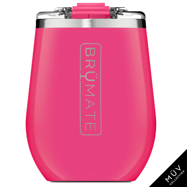 BruMate Uncork'd XL MUV 14oz Wine Tumbler - Neon Pink
