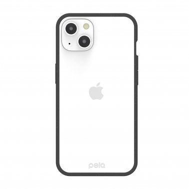 Pela iPhone 13 Eco-Friendly Compostable Case - Clear/Black