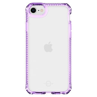 ITSKINS iPhone SE/8/7 DropSafe Hybrid Clear - Light Purple/Transparent
