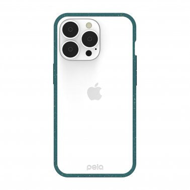 Pela iPhone 13 Pro Eco-Friendly Compostable Case - Clear/Green