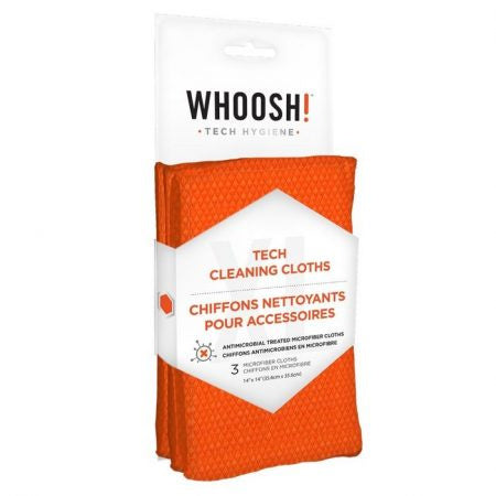 WHOOSH! Antimicrobial Treated Microfiber Cloths 3 Pack