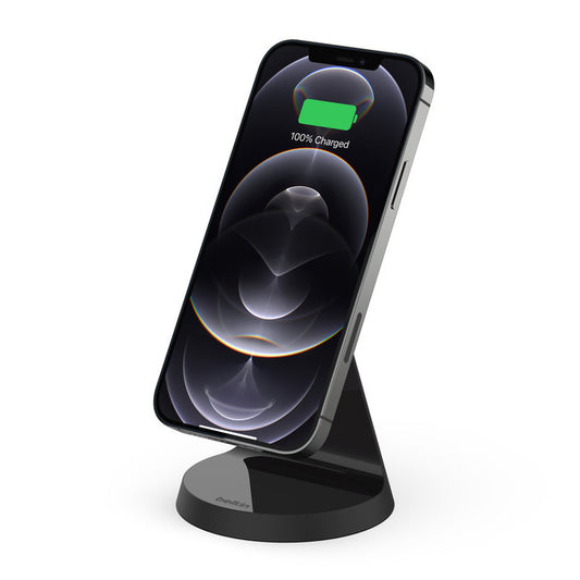 Belkin - BOOSTCHARGE Magnetic 7.5W Wireless Charger Stand Black