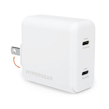 HyperGear Dual 20W (40W max) USB-C PD Wall Charger Hub