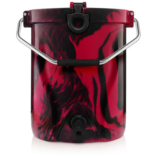 BruMate BACKTAP™  Cooler (3-Gallon) - Red & Black Swirl [SPECIAL ORDER]
