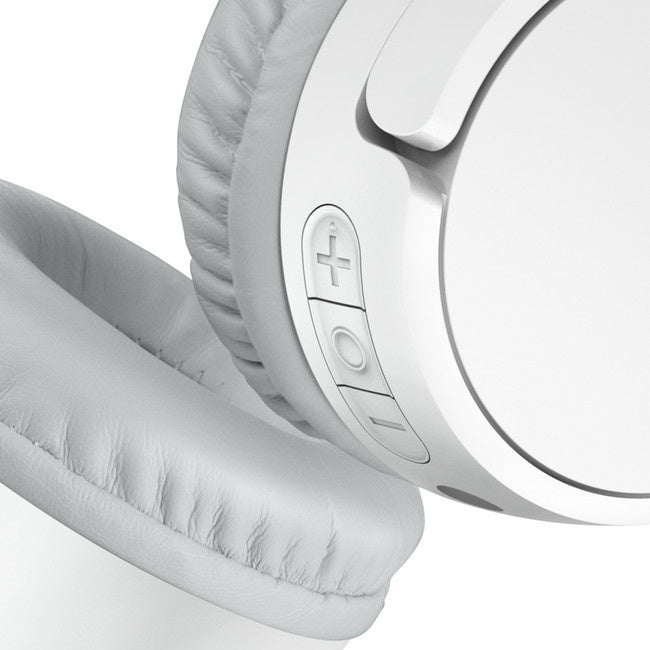 Belkin - SOUNDFORM Mini On-Ear Wireless Headphones White with Micro-USB Cable