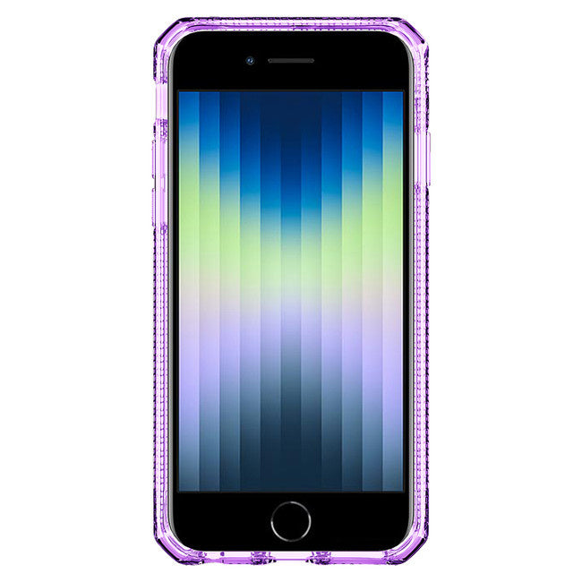 ITSKINS iPhone SE/8/7 DropSafe Hybrid Clear - Light Purple/Transparent
