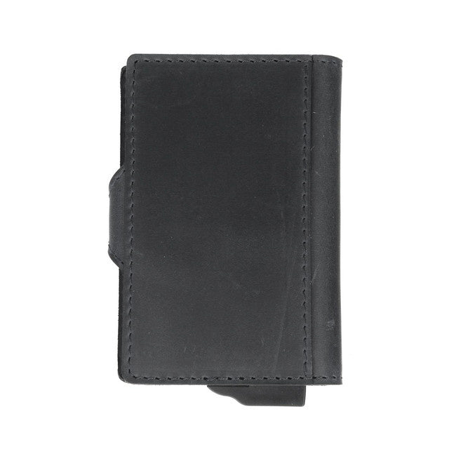 Valenta Leather Card Holder and Wallet - Black