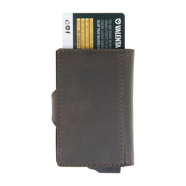 Valenta Leather Card Holder and Wallet - Brown