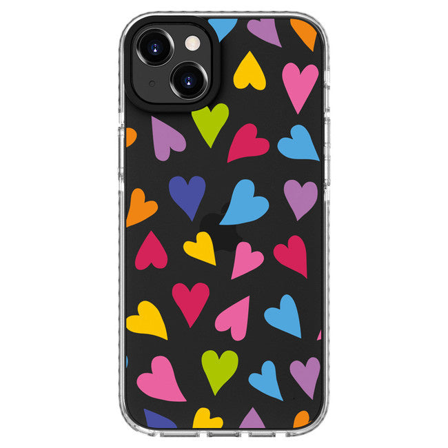 Blu Element iPhone 14 Elita Clear Print Case - AOP Hearts