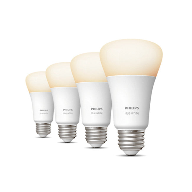 Philips Hue - A19 Bluetooth-enabled 4 Pack White (without Bridge)
