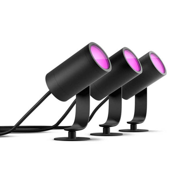 Philips Hue - Ambiance Lily Outdoor Spot Light Base Kit White and Color (*Requires Hue Bridge)