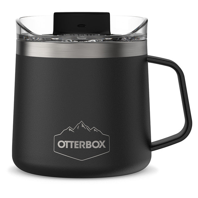 OtterBox - Elevation 14 Tumbler Mug with Closed Lid Silver Panther (Black)