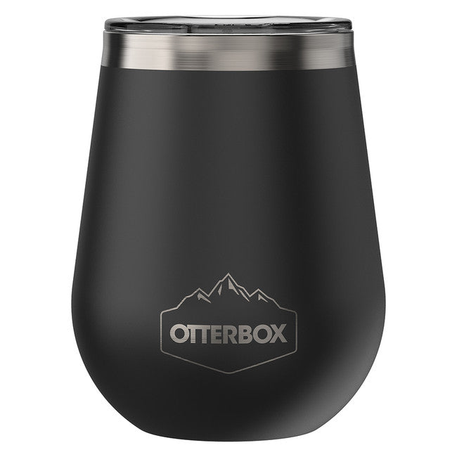 OtterBox - Elevation Wine Tumbler with Lid 10 OZ Silver Panther (Black)