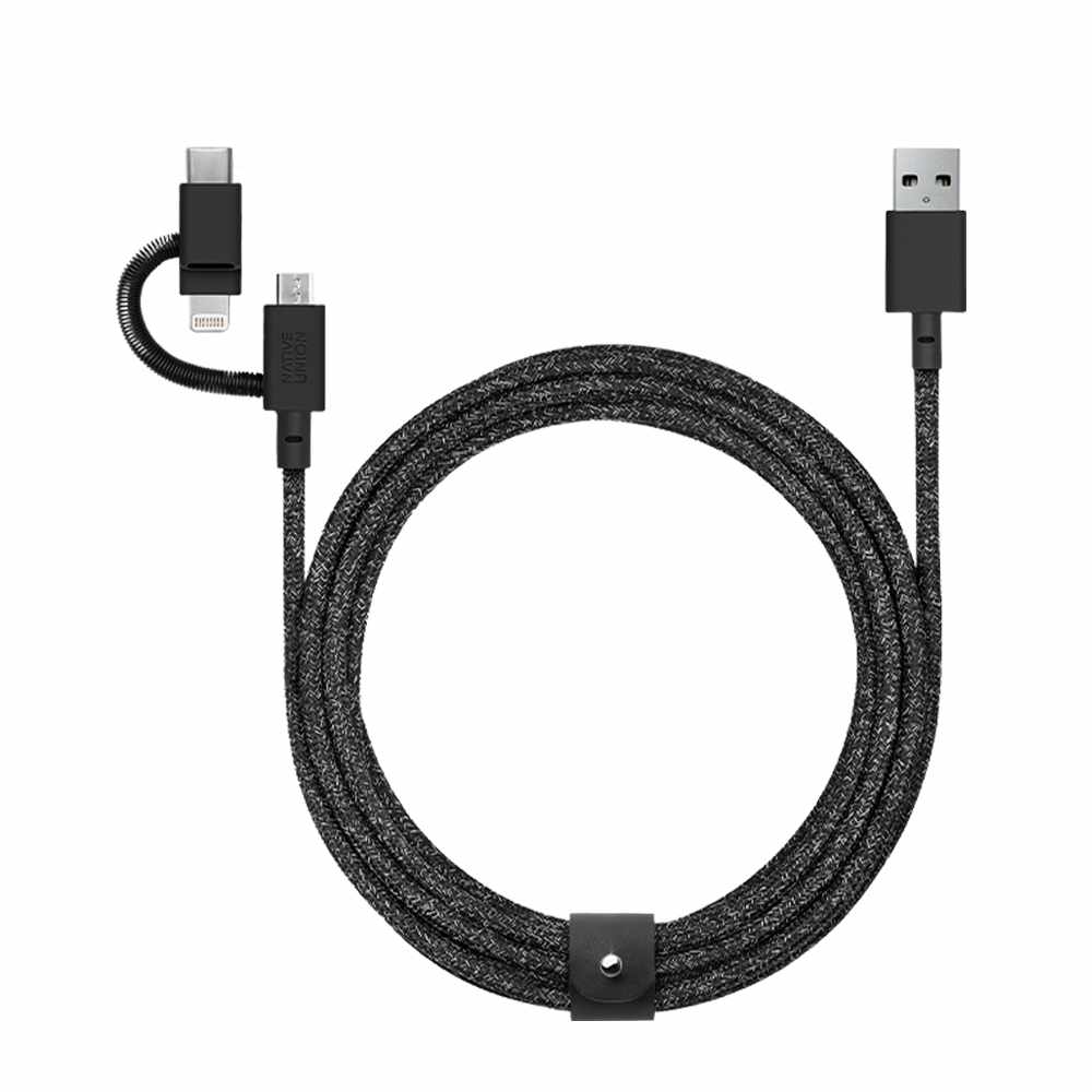 Native Union - Belt Charge/Sync Universal Cable 6.5ft Cosmo (Black)